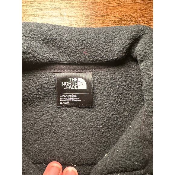 The North Face full zip Denali fleece jacket black 6-12m - Picture 2 of 4